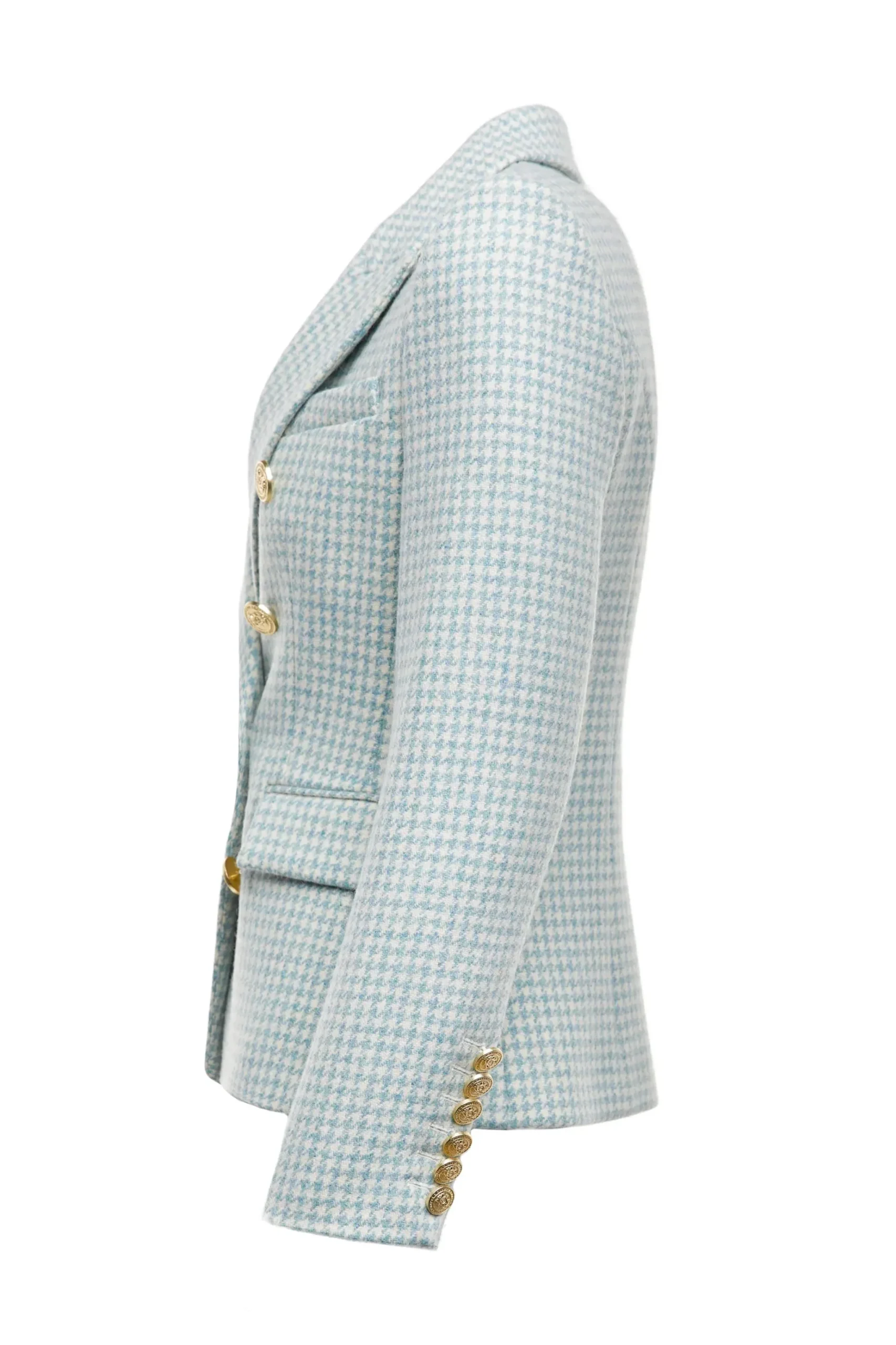 Holland Cooper Knightsbridge Blazer Teal Houndstooth Outlet