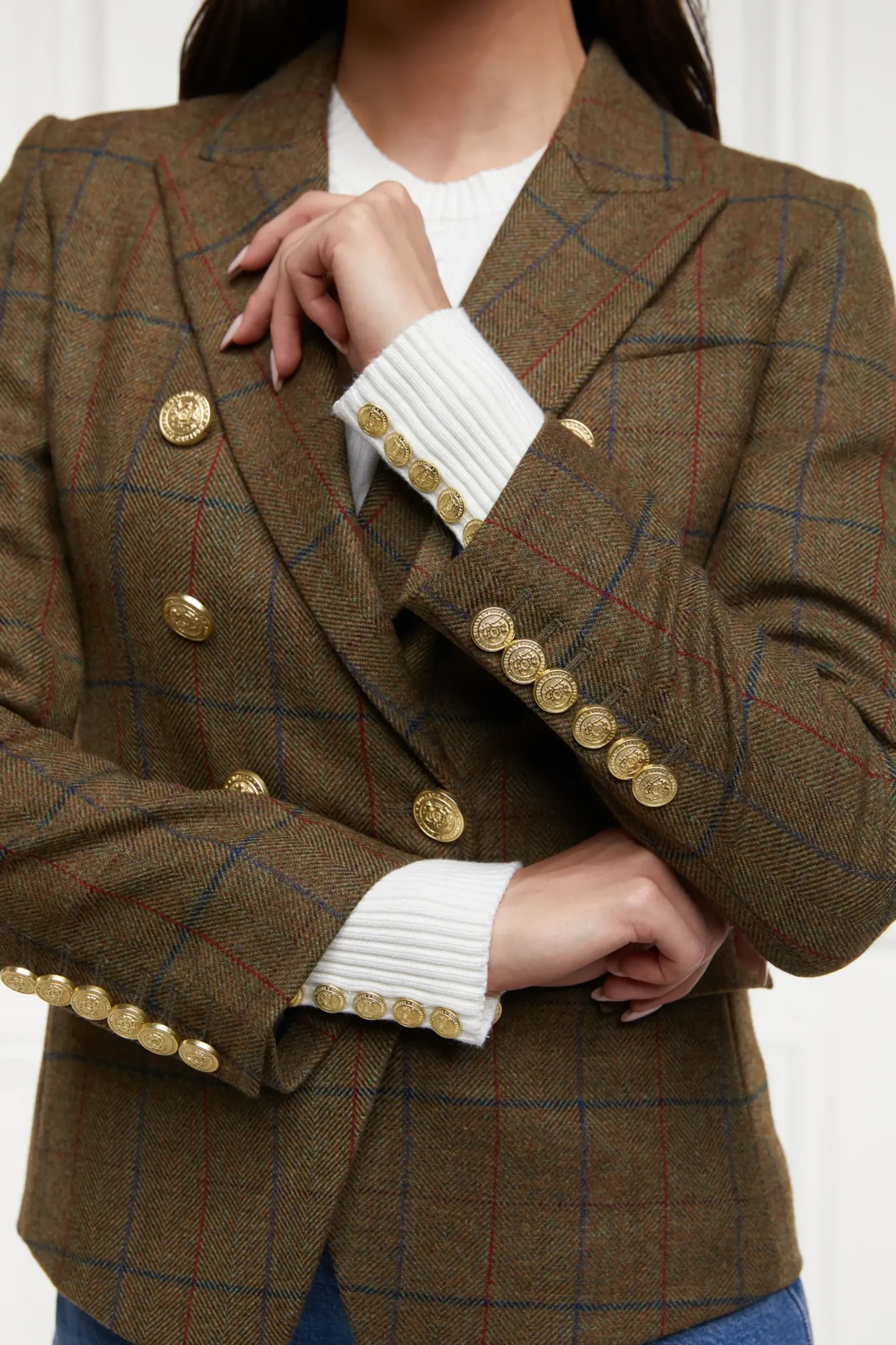 Holland Cooper Knightsbridge Blazer Glen Green New