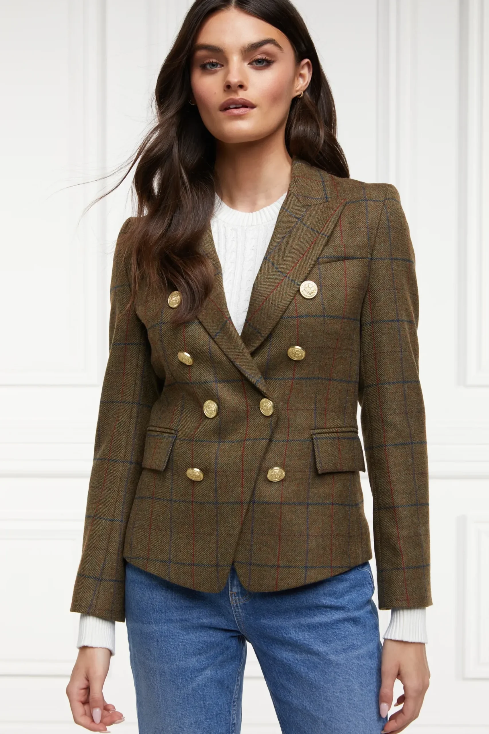 Holland Cooper Knightsbridge Blazer Glen Green New