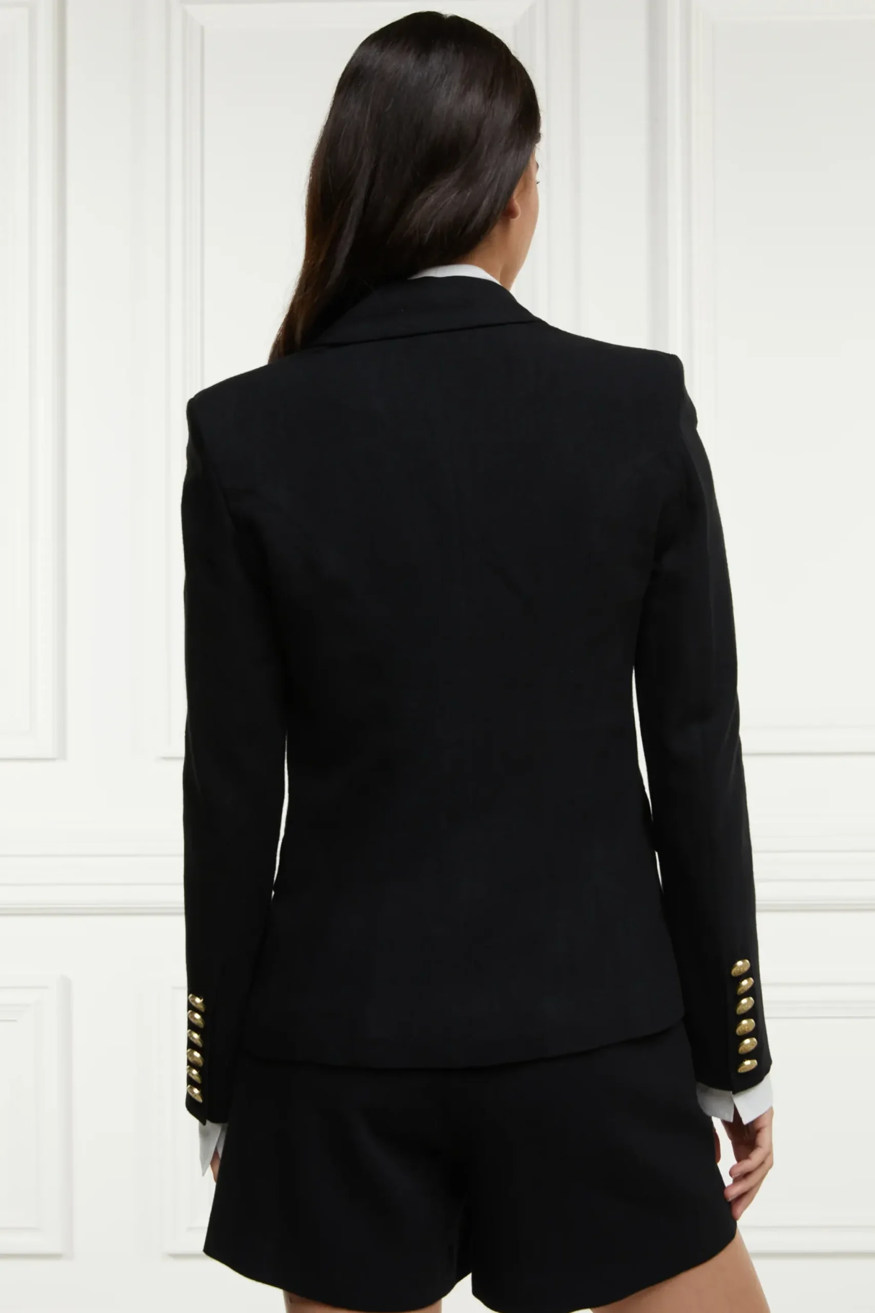 Holland Cooper Knightsbridge Blazer Black Linen Best