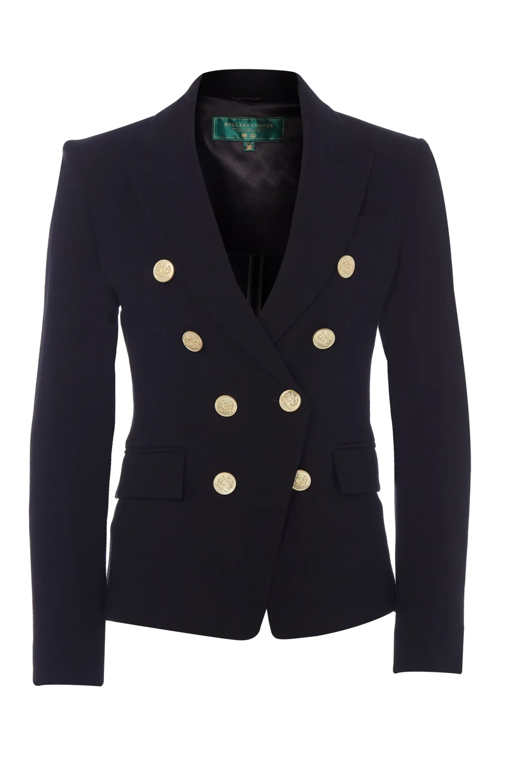 Holland Cooper Knightsbridge Blazer Black Linen Best