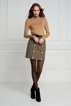 Holland Cooper Knightsbridge Skirt Bourbon Tweed Discount