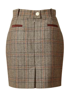 Holland Cooper Knightsbridge Skirt Bourbon Tweed Discount