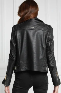 Holland Cooper Leather Biker Jacket Sale
