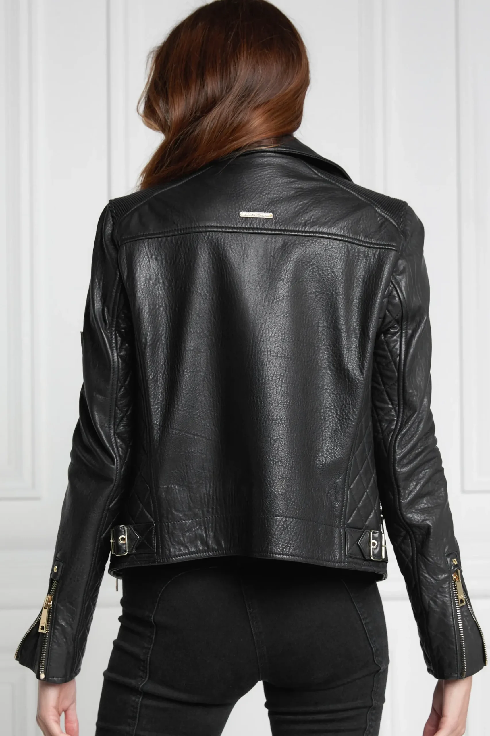 Holland Cooper Leather Biker Jacket Sale