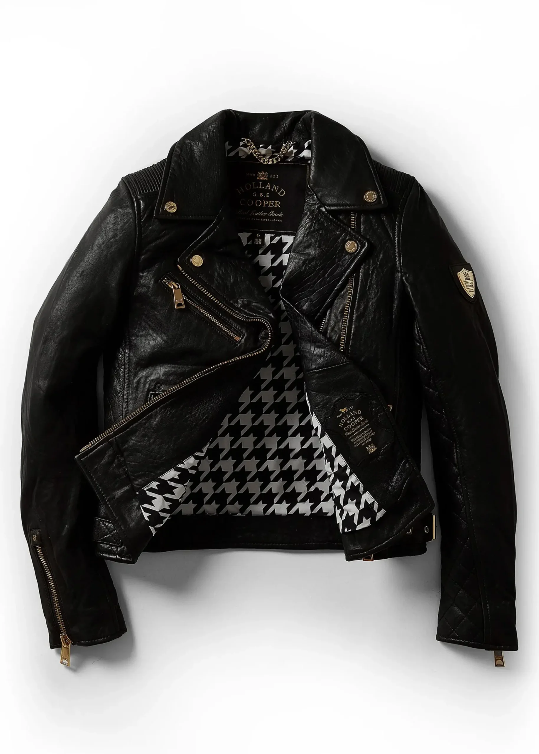 Holland Cooper Leather Biker Jacket Sale
