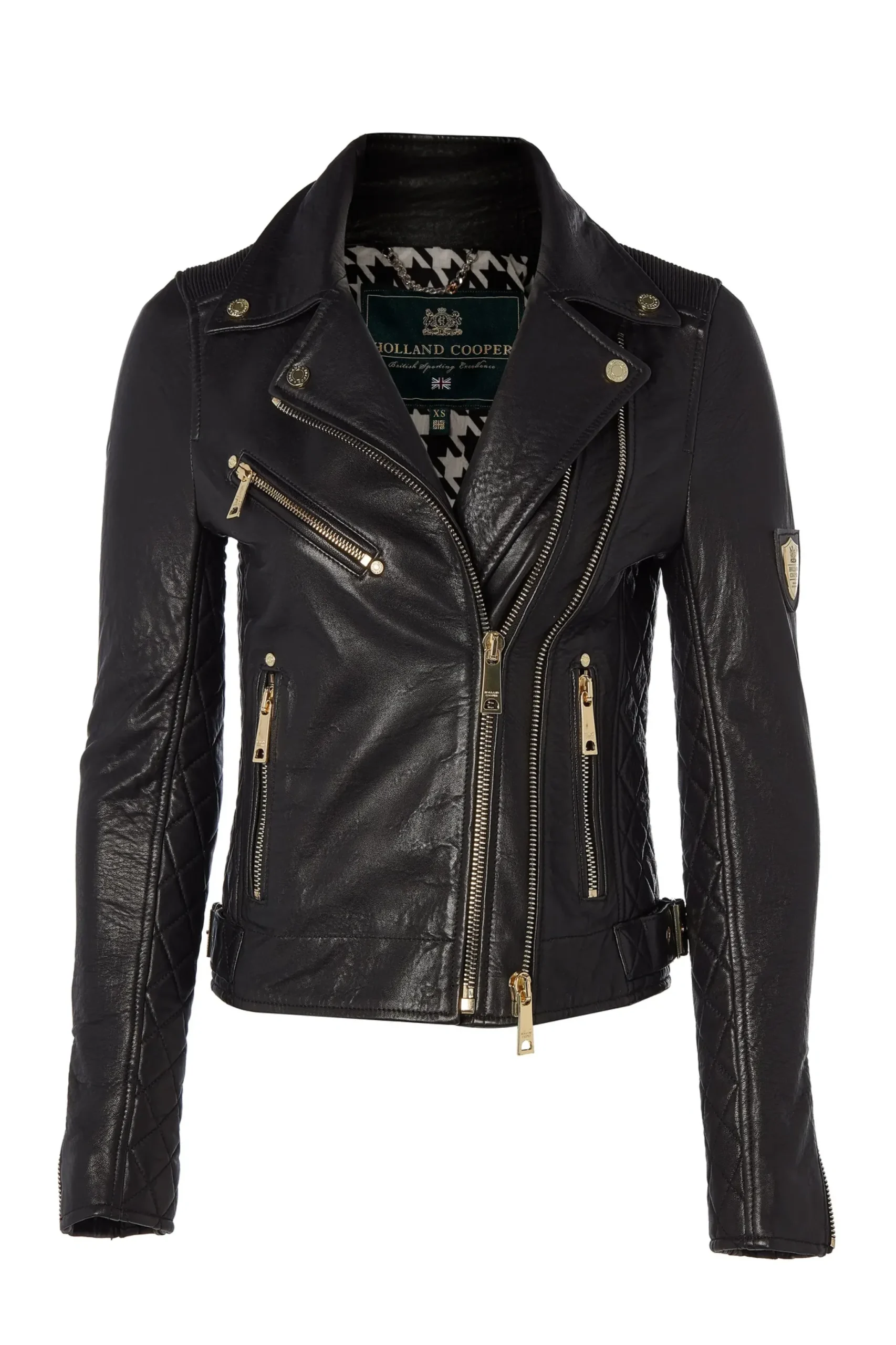 Holland Cooper Leather Biker Jacket Sale