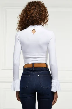 Holland Cooper Lilibet Jersey Tee White New