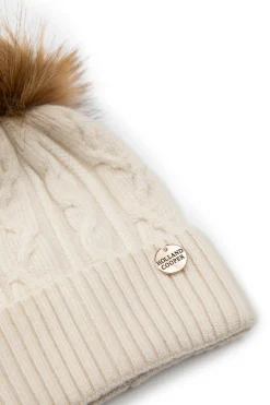 Holland Cooper Little Bobble Hat Cream Discount
