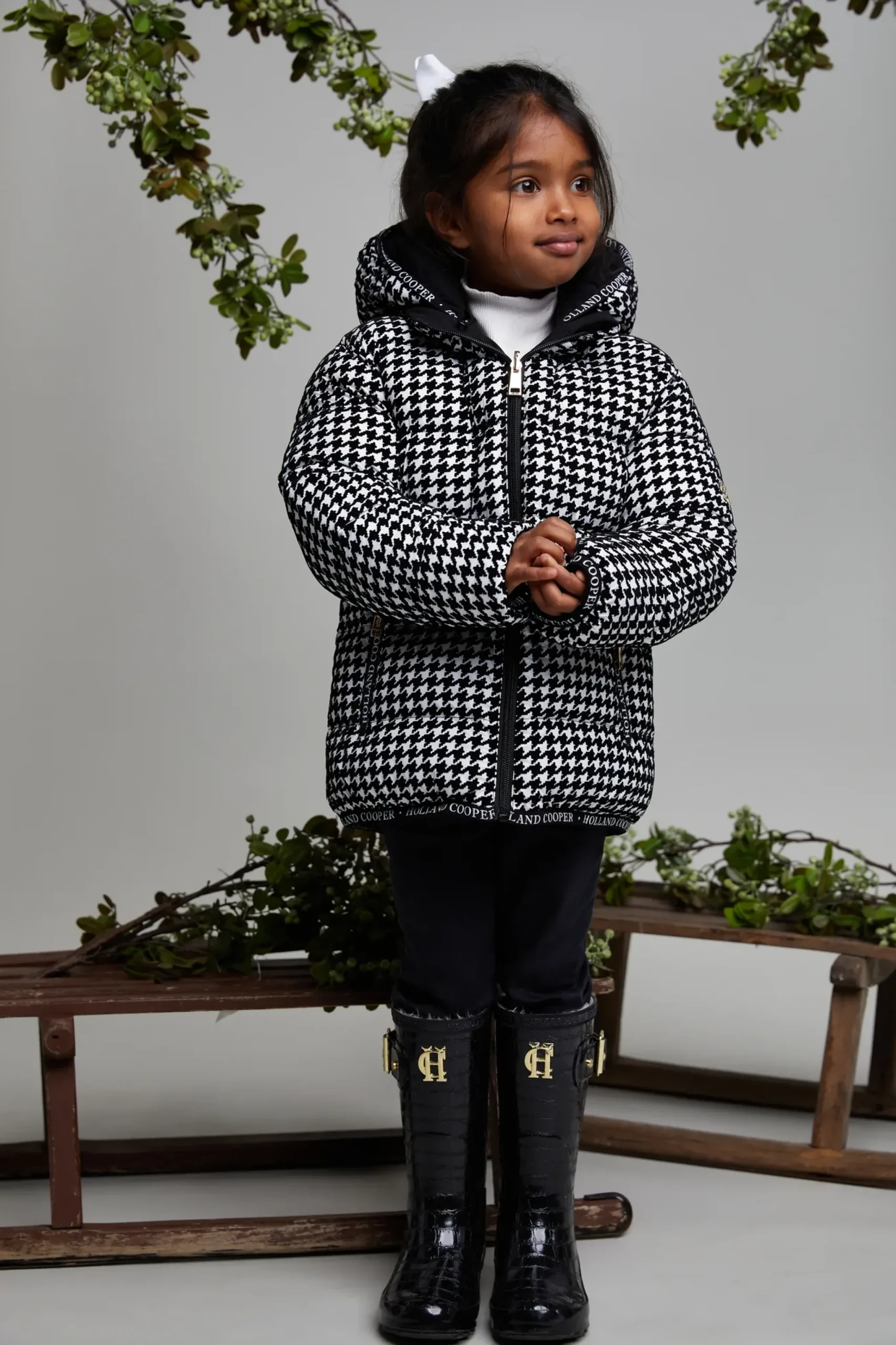 Holland Cooper Little Wellie - Junior Liquorice Outlet