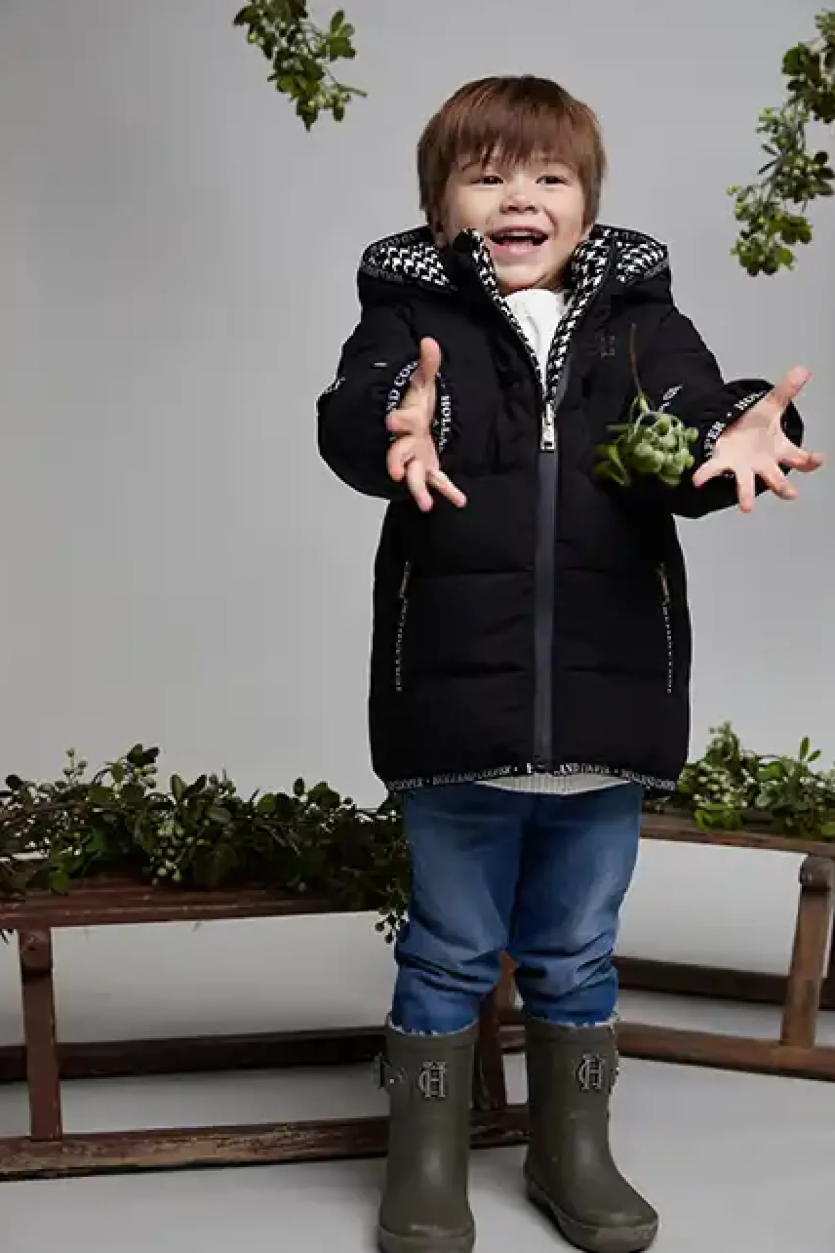 Holland Cooper Little Wellie - Toddler Dinosaur Green Sale