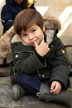 Holland Cooper Little Wellie - Toddler Dinosaur Green Sale