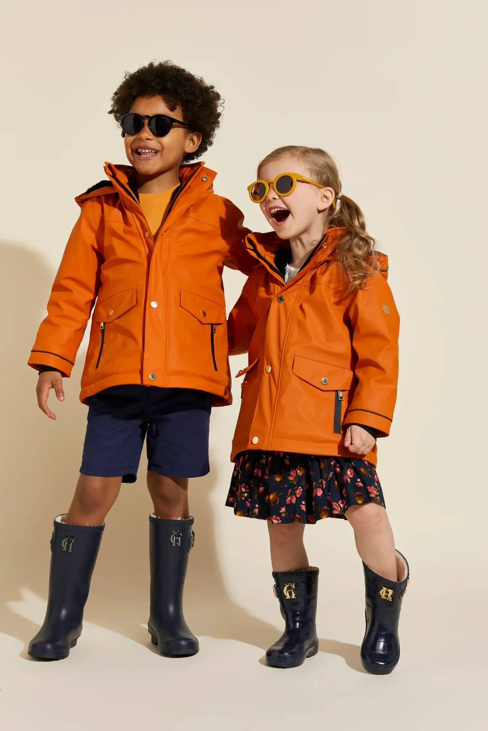 Holland Cooper Little Wellie - Toddler Midnight Feast Navy Croc Clearance