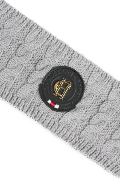 Holland Cooper Luxe Cable Knit Headband Grey Marl Online