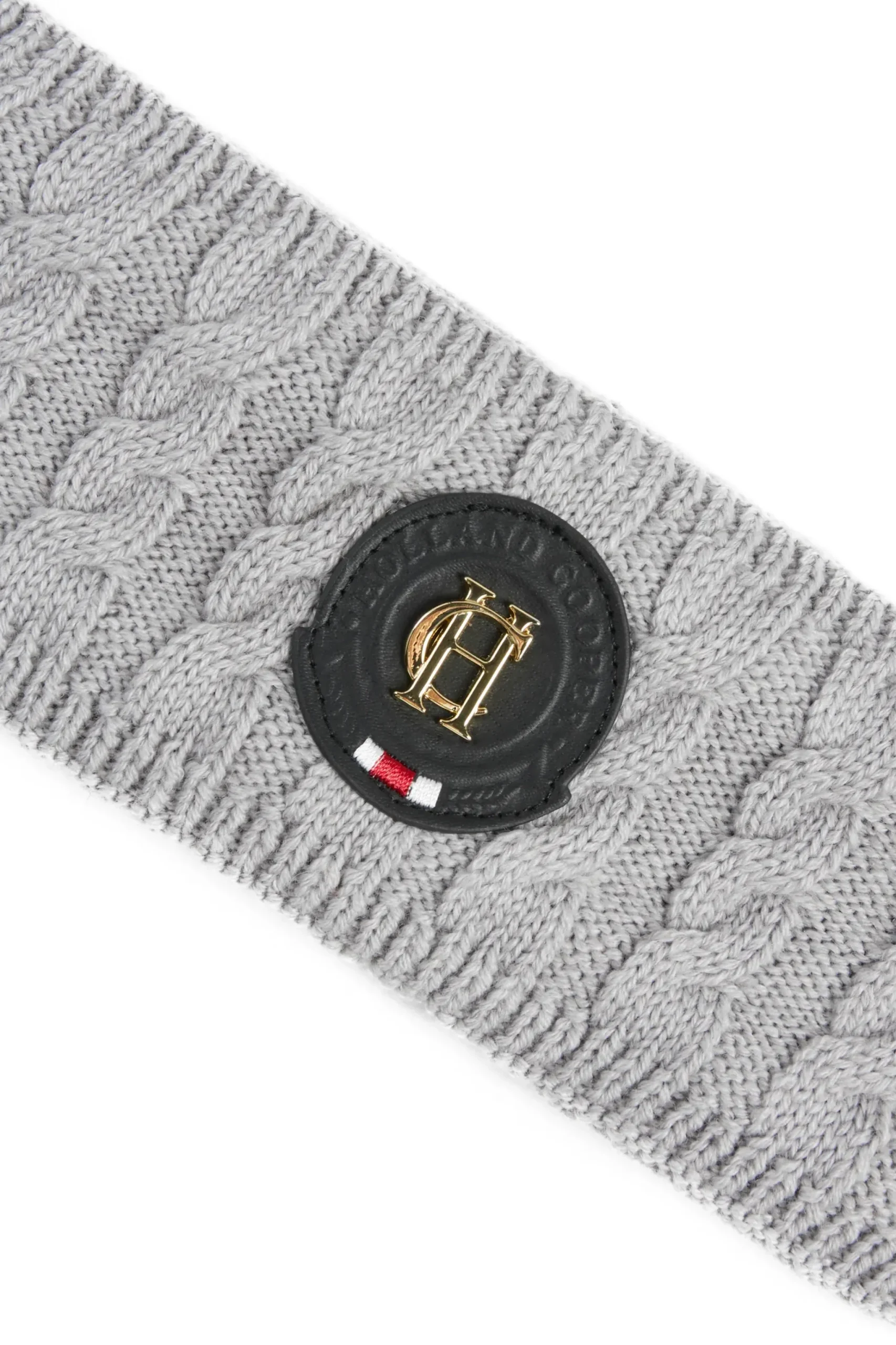 Holland Cooper Luxe Cable Knit Headband Grey Marl Online