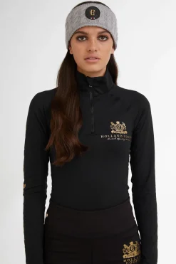 Holland Cooper Luxe Cable Knit Headband Grey Marl Online