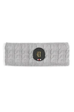 Holland Cooper Luxe Cable Knit Headband Grey Marl Online