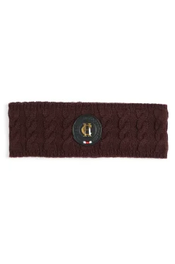 Holland Cooper Luxe Cable Knit Headband Mulberry Sale
