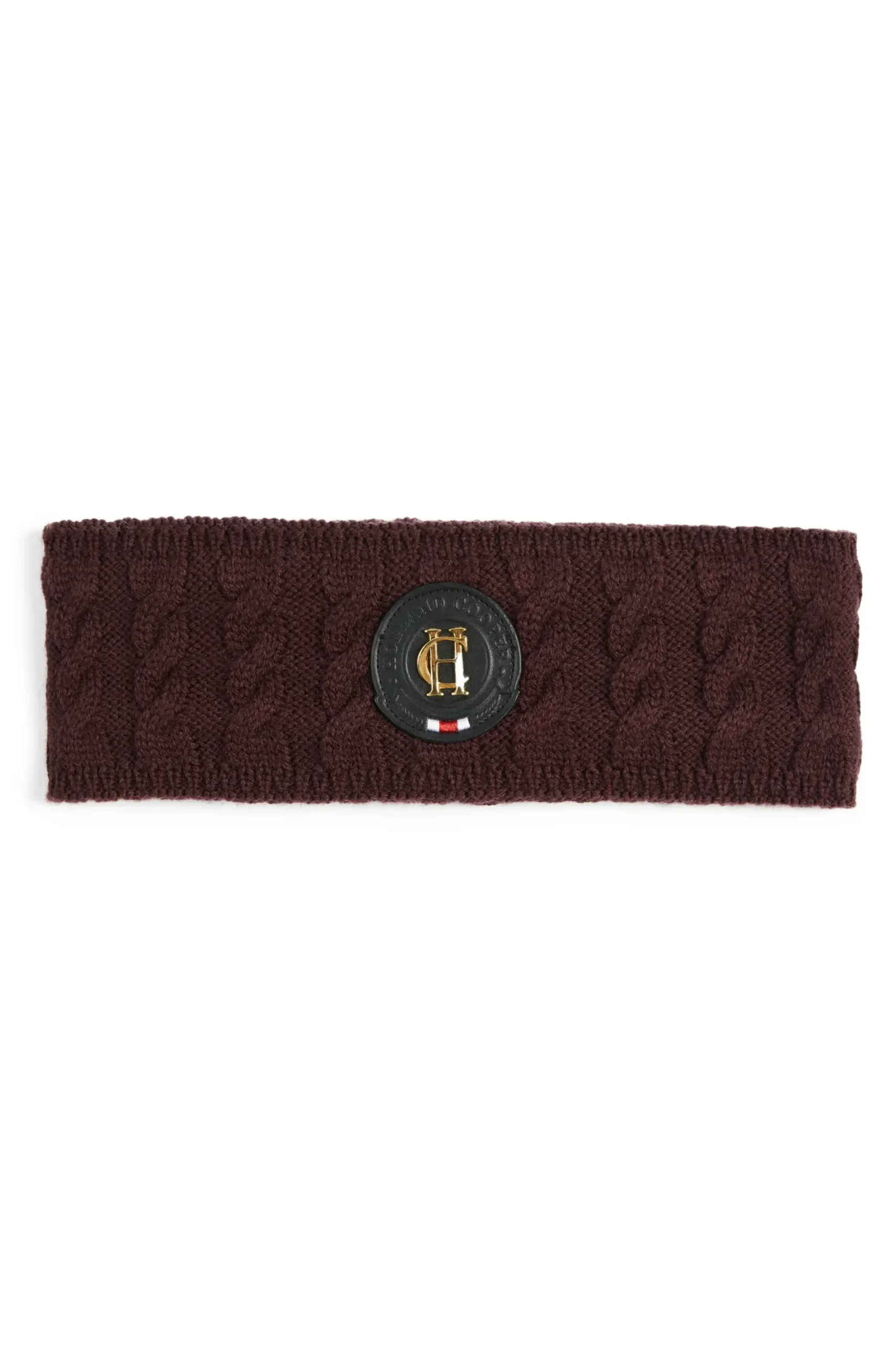 Holland Cooper Luxe Cable Knit Headband Mulberry Sale