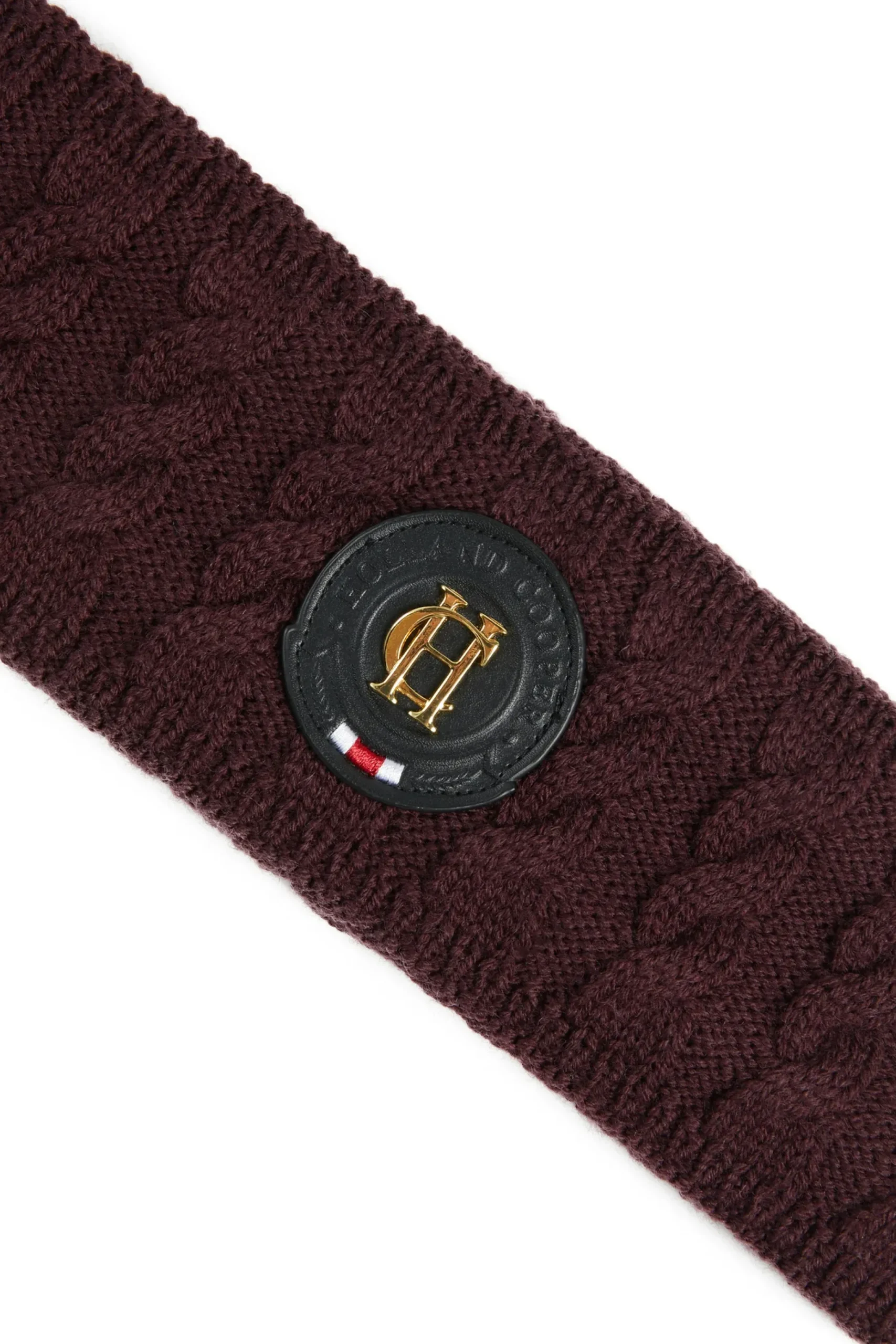 Holland Cooper Luxe Cable Knit Headband Mulberry Sale