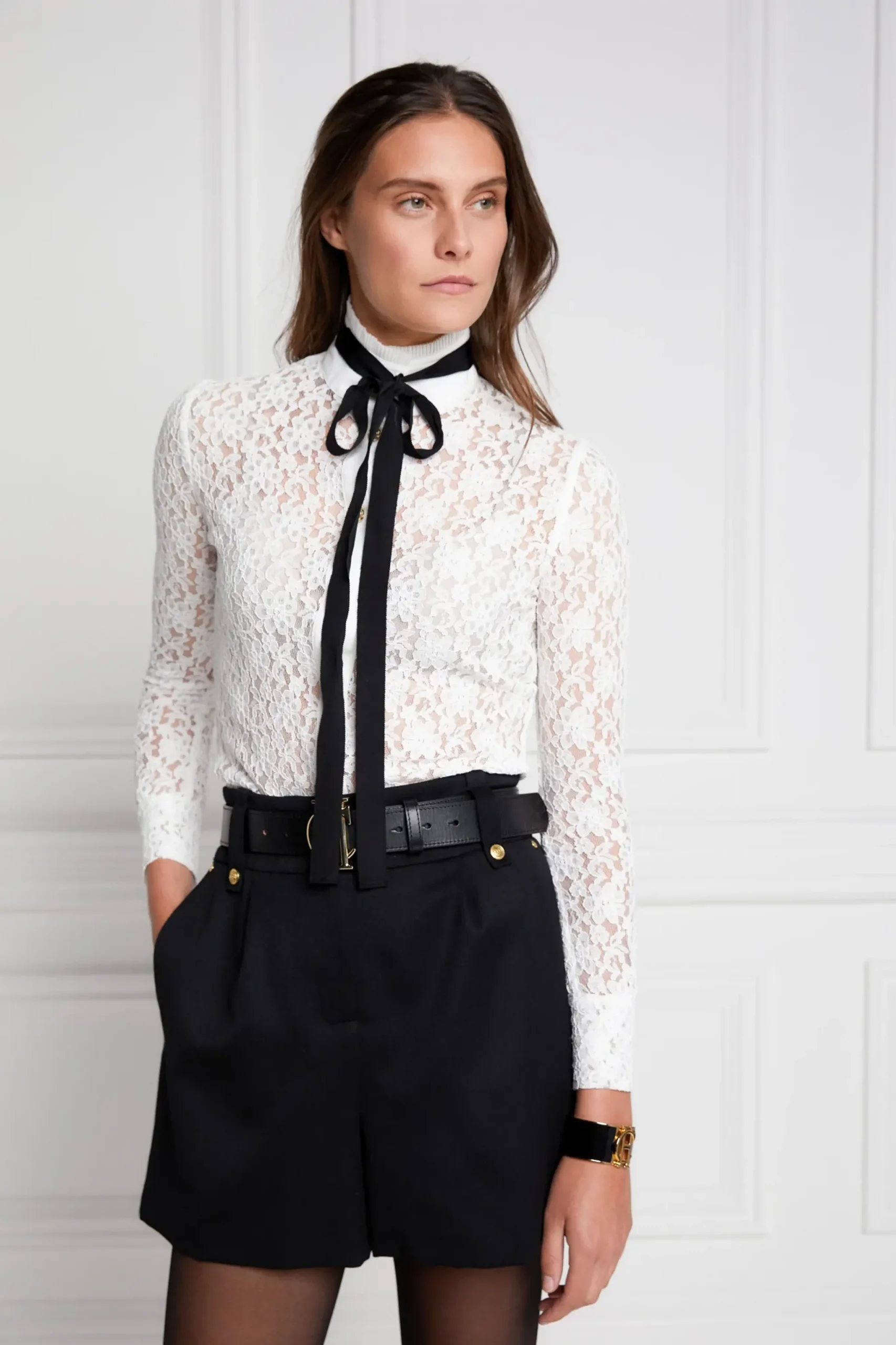 Holland Cooper Luxe Tailored Short Black Barathea Clearance