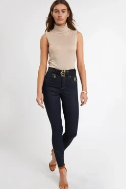 Holland Cooper Luxury Sleeveless Roll Neck Camel Clearance