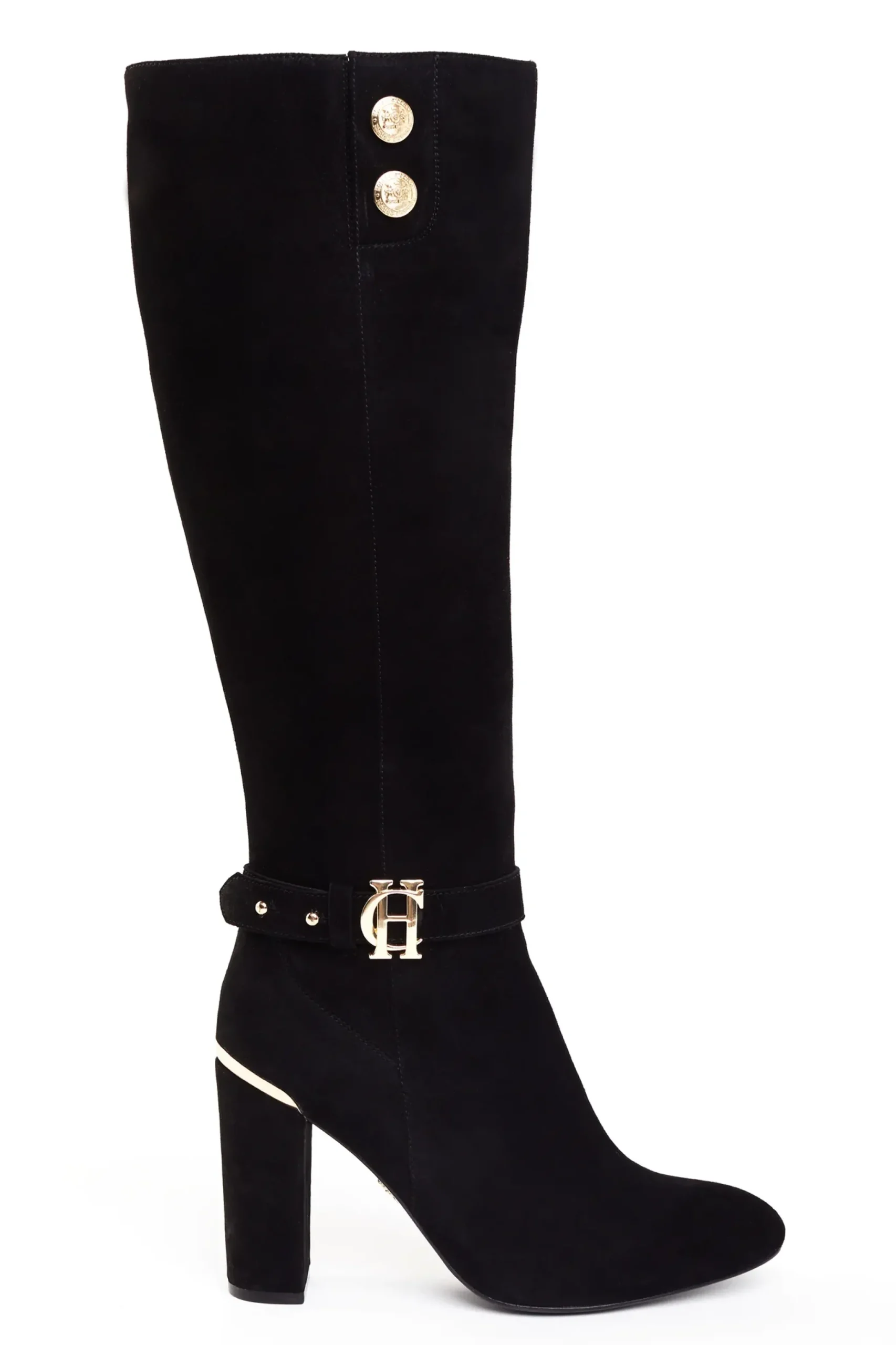 Holland Cooper Marlborough Knee Boot Black Best