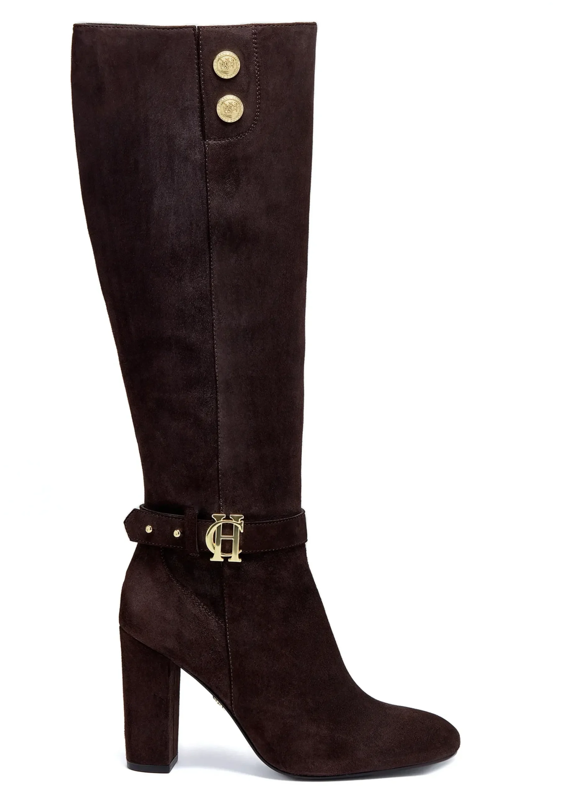 Holland Cooper Marlborough Knee Boot Chocolate Outlet