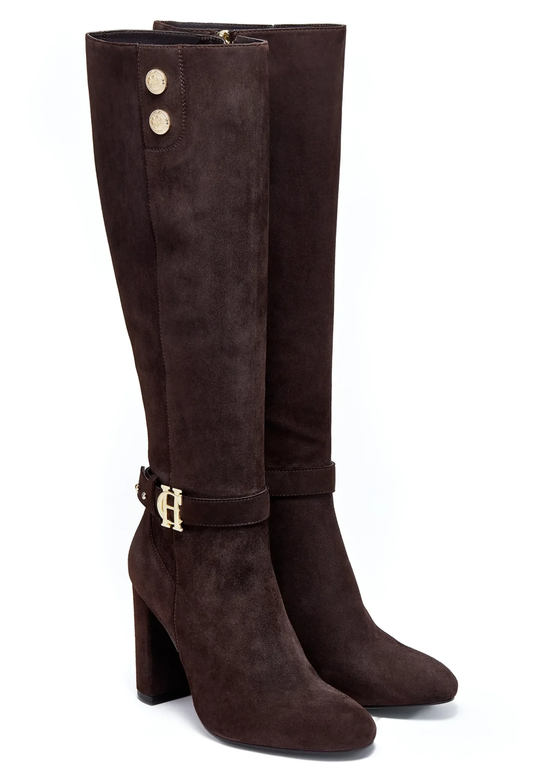 Holland Cooper Marlborough Knee Boot Chocolate Outlet