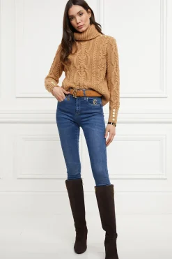 Holland Cooper Marlborough Knee Boot Chocolate Outlet