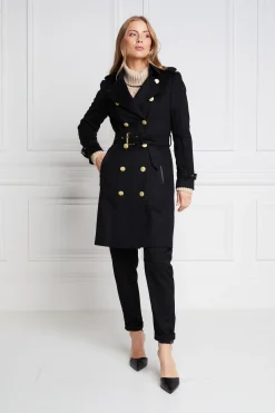 Holland Cooper Marlborough Trench Coat Soft Black Online