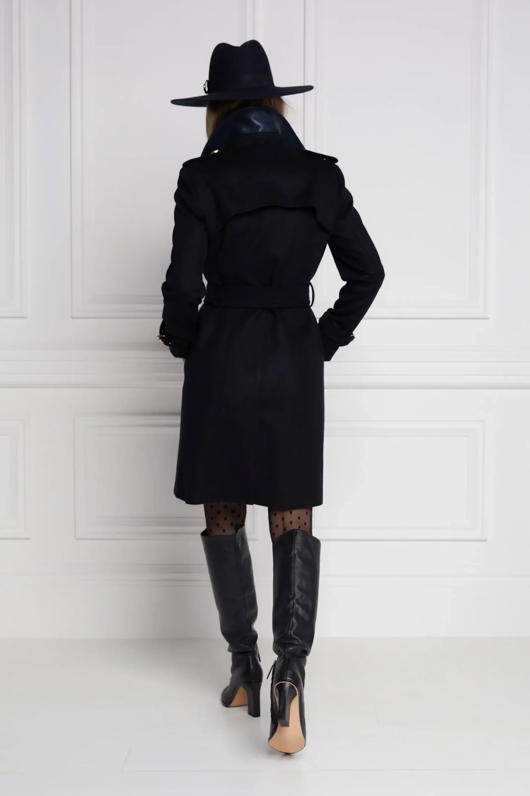 Holland Cooper Marlborough Trench Coat Soft Navy Outlet