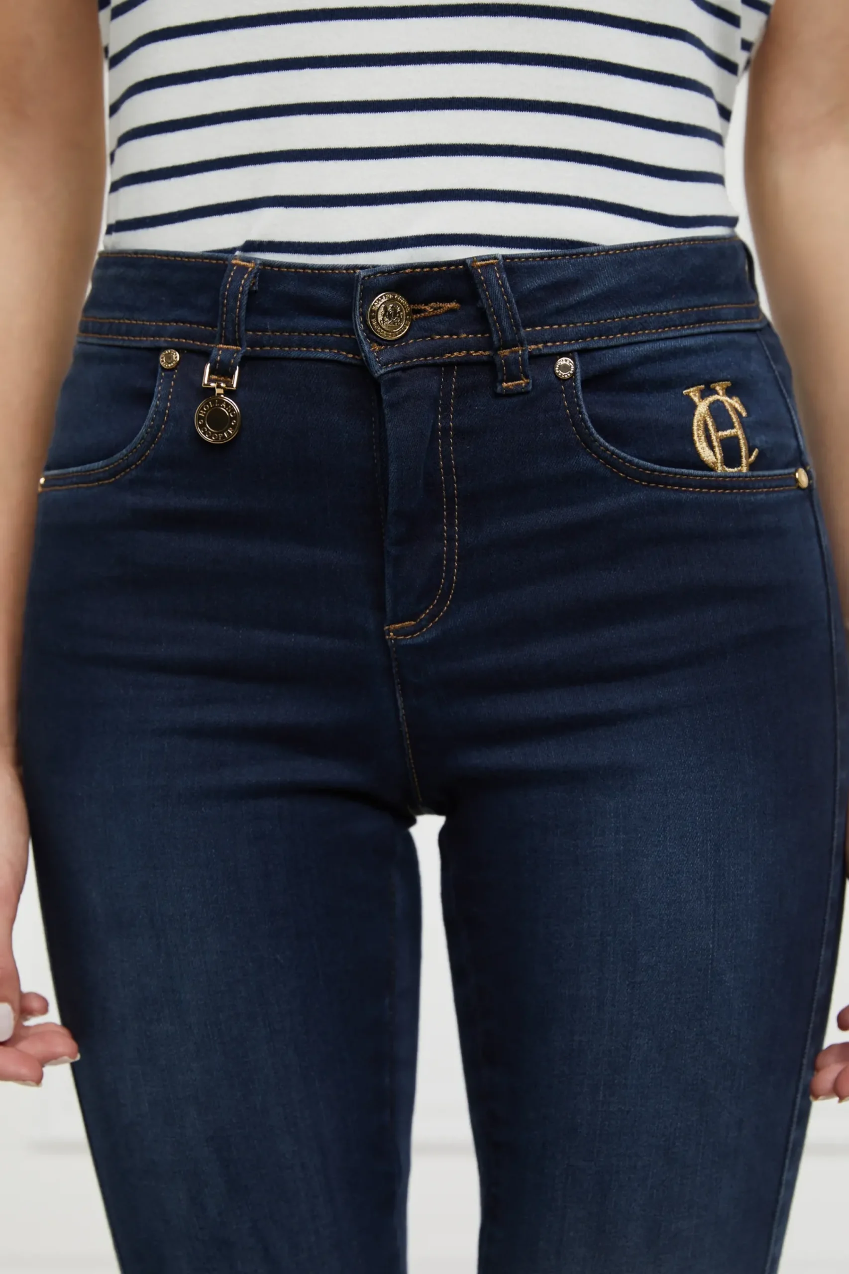 Holland Cooper Mid-Rise Jodhpur Jean Deep Indigo Clearance