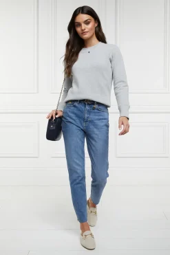 Holland Cooper Monogram Crew Neck Sweat Grit Marl Sale