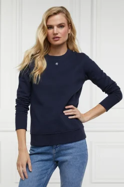 Holland Cooper Monogram Crew Neck Sweat Ink Navy Online