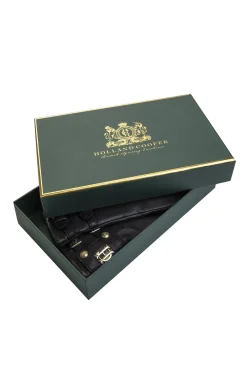 Holland Cooper Monogram Leather Gloves Black Clearance