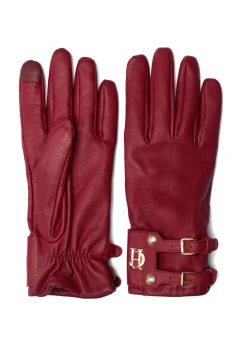 Holland Cooper Monogram Leather Gloves Mulberry Hot