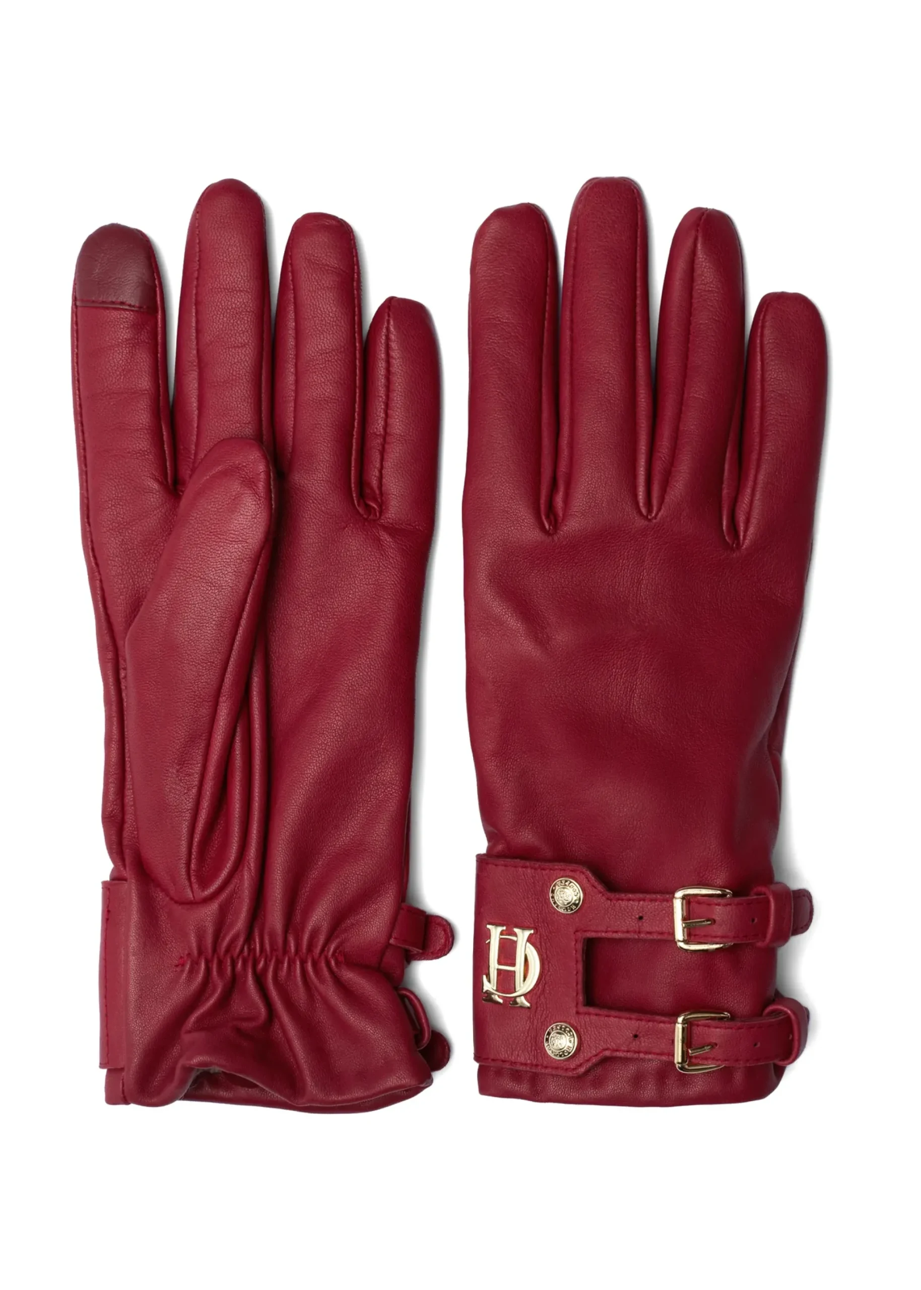Holland Cooper Monogram Leather Gloves Mulberry Hot