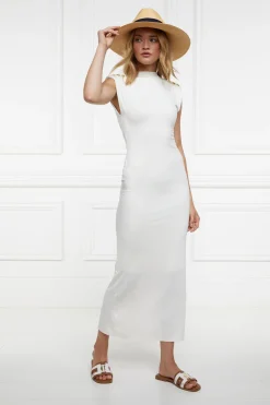 Holland Cooper Monogram Slides Tan Canvas Sale