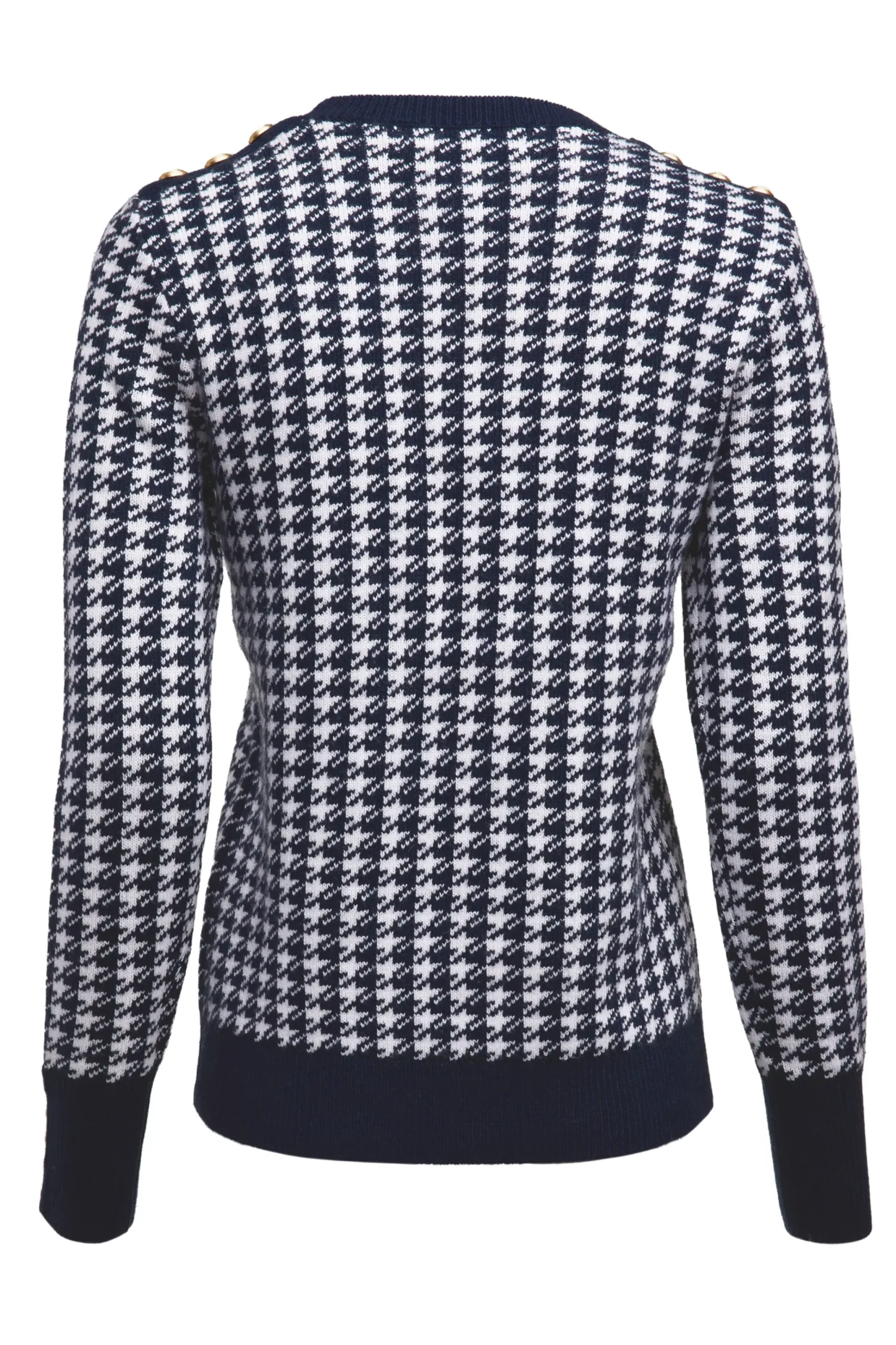 Holland Cooper Panel Crew Neck Knit Ink Navy Best