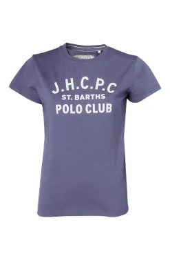 Holland Cooper Polo Club Tee Yale Blue Outlet