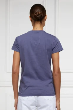 Holland Cooper Polo Club Tee Yale Blue Outlet