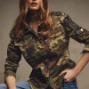 Holland Cooper Premium Artillery Jacket Washed Camo Hot