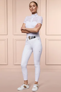 Holland Cooper Premium Competition Mid Rise Breeches White Sale
