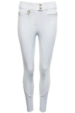 Holland Cooper Premium Competition Mid Rise Breeches White Sale