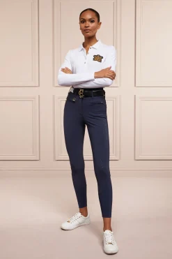 Holland Cooper Premium High Rise Breeches Yale Blue Best