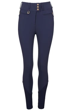 Holland Cooper Premium High Rise Breeches Yale Blue Best