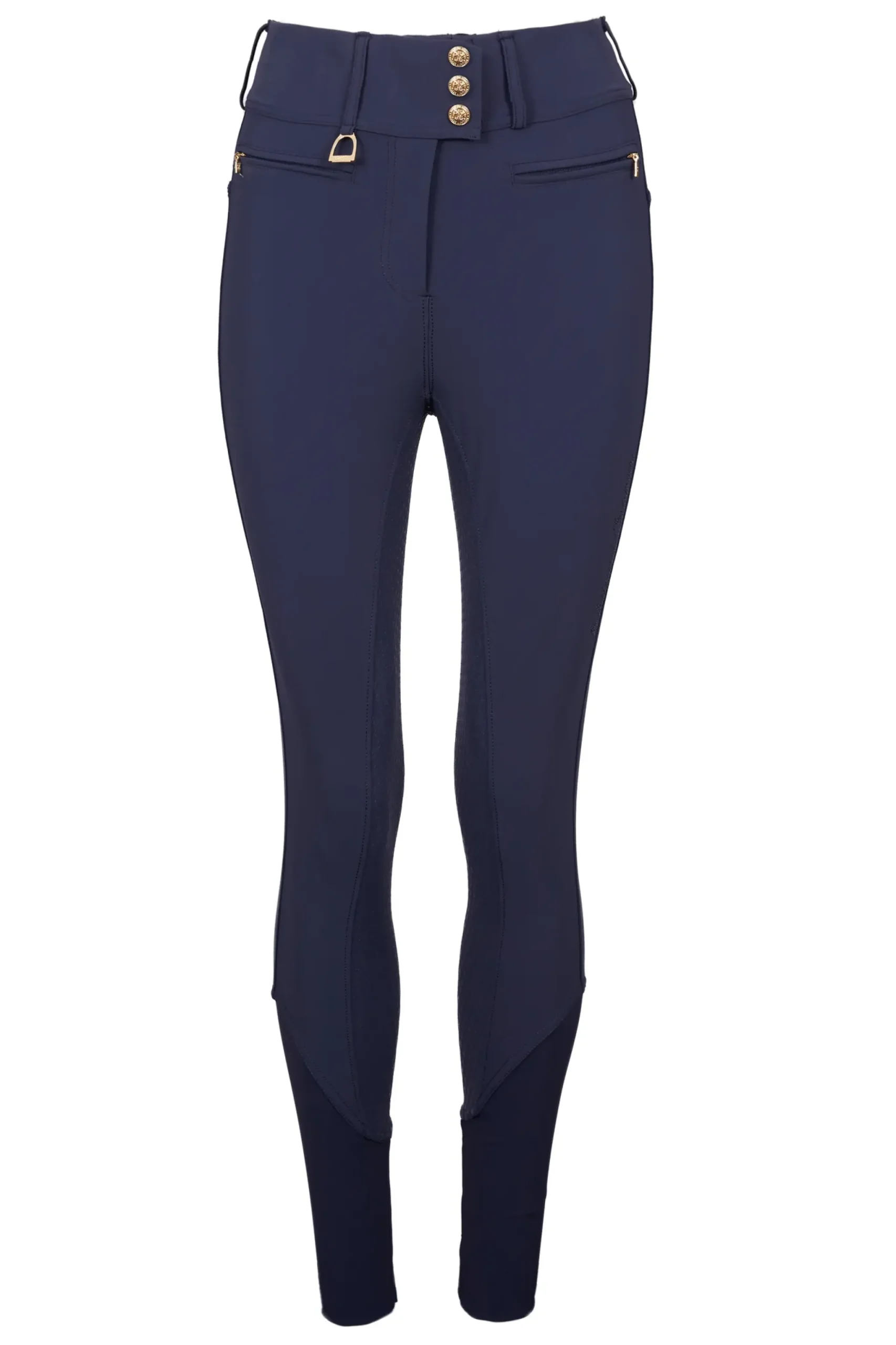 Holland Cooper Premium High Rise Breeches Yale Blue Best