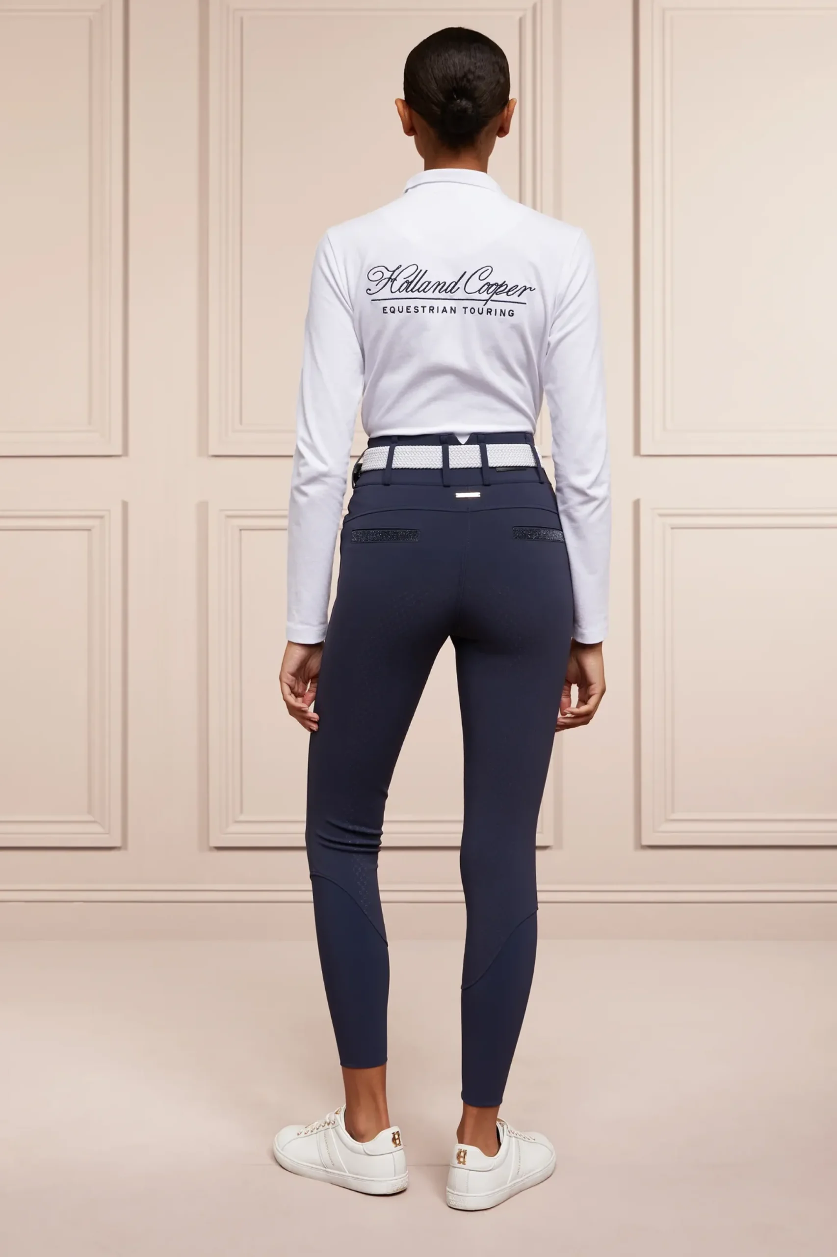 Holland Cooper Premium High Rise Breeches Yale Blue Best