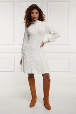 Holland Cooper Rachel Mini Dress Oyster Clearance